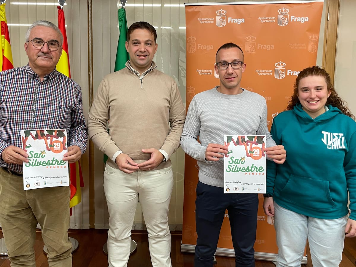Fraga presenta la San Silvestre Peñera en la que participan unos 200 corredores