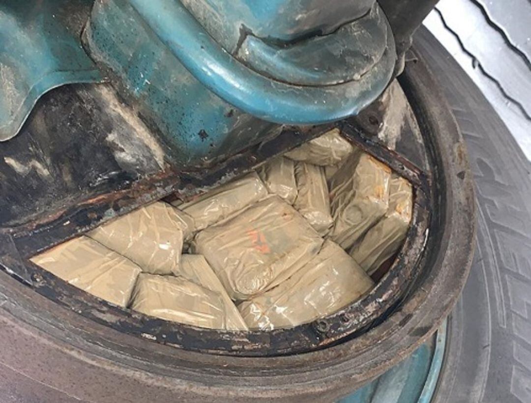 Imagen de la droga intervenida.