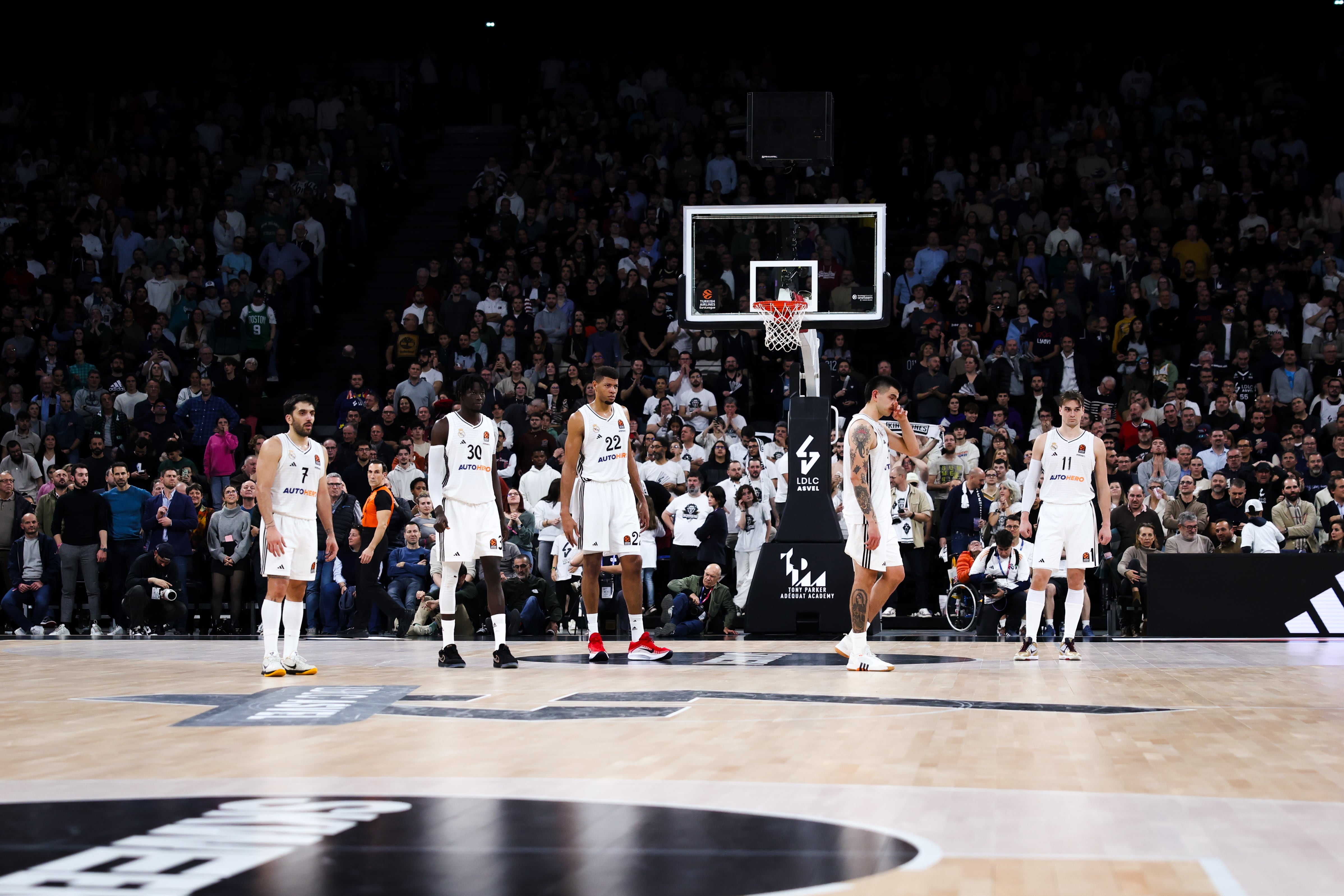 El quinteto de Real Madrid de baloncesto