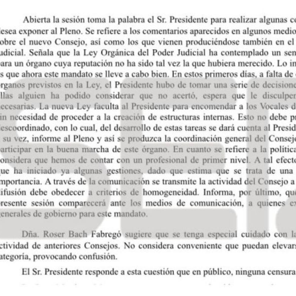 La vocal que propuso al presidente del CGPJ no conocía sus méritos