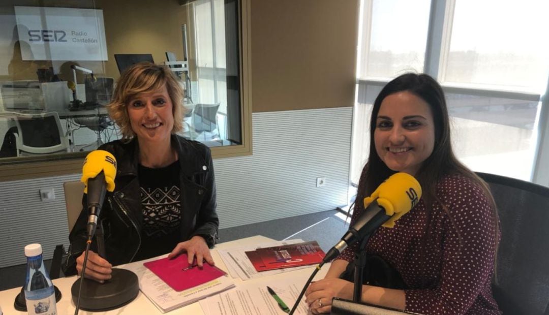 La concejal del Ayuntamiento de Castelló Verónica Ruiz con la presentadora de Hoy por Hoy Castellón Nieves Adsuara