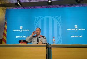 Monteys, en un moment de la roda de premsa.