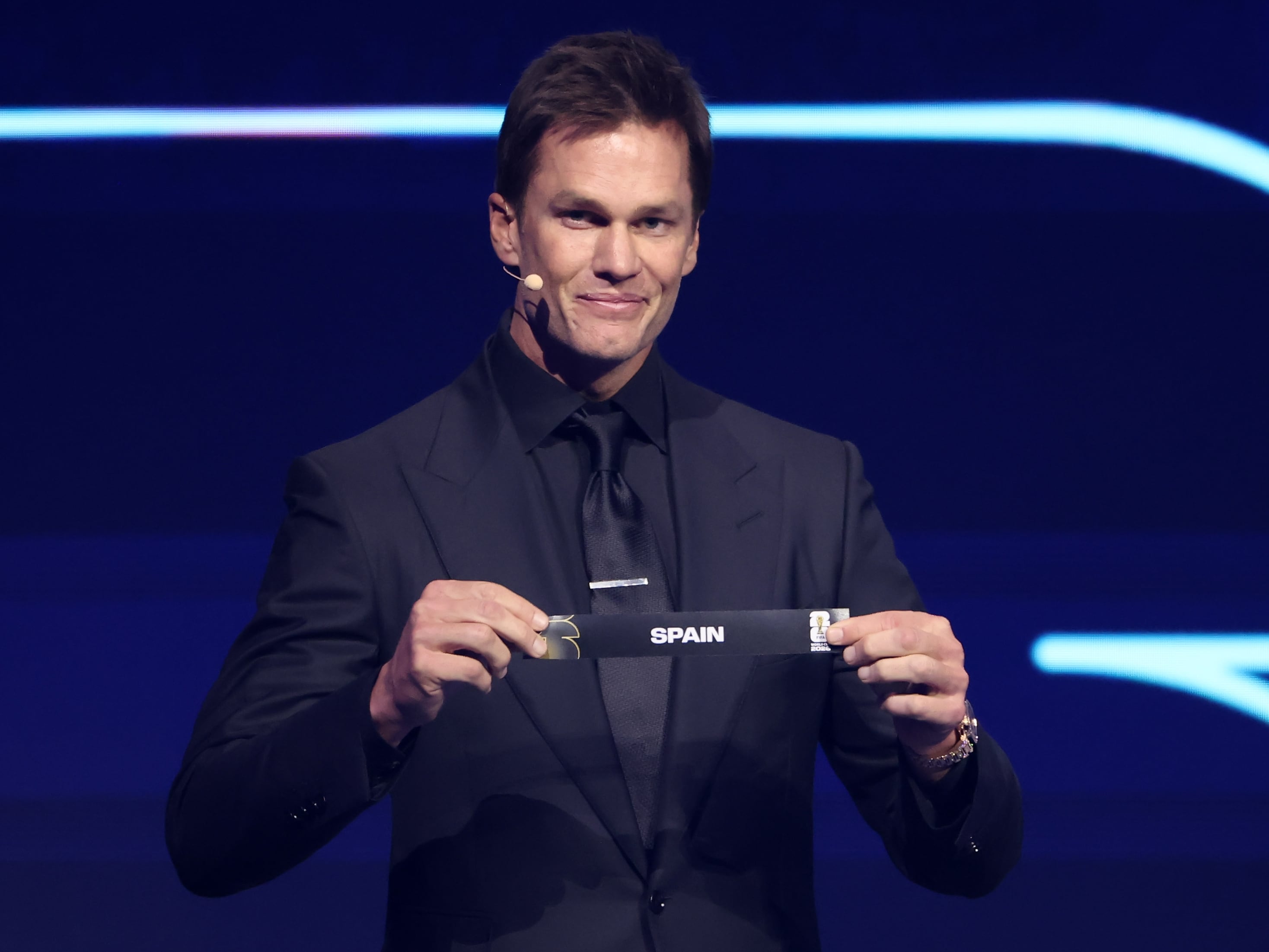 Tom Brady saca el nombre de España en el sorteo del Mundial