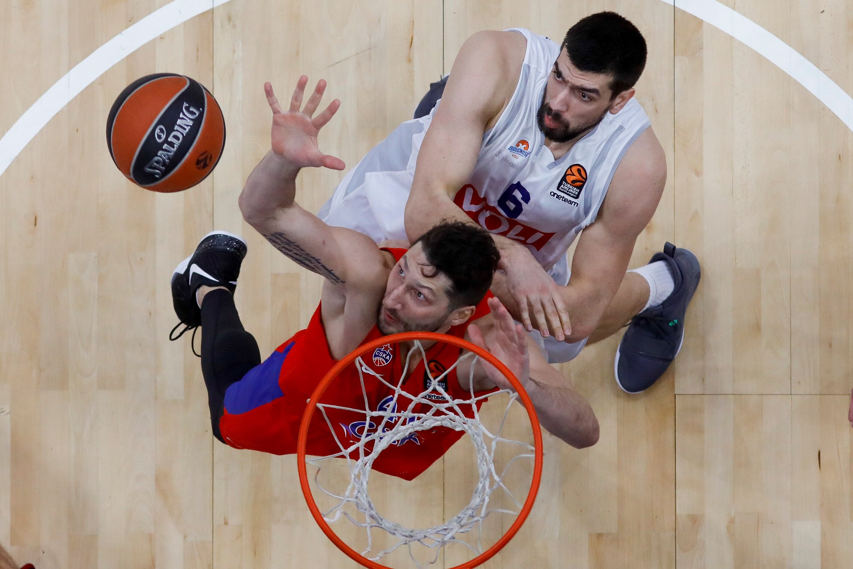 Lance de un encuentro del CSKA Moscú en Euroliga