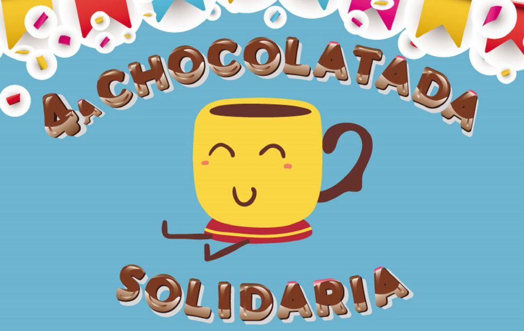 Detalle del cartel anunciador de la chocolatada