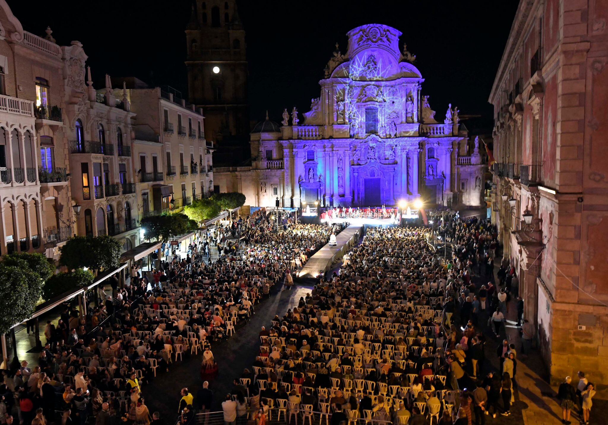 La Gala de Elección en la Plaza del Cardenal Belluga de Murcia