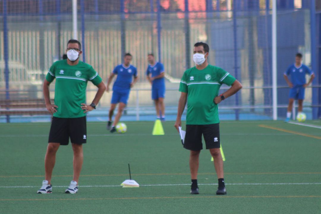 José Pérez Herrera durante el primer entrenamiento en La Granja