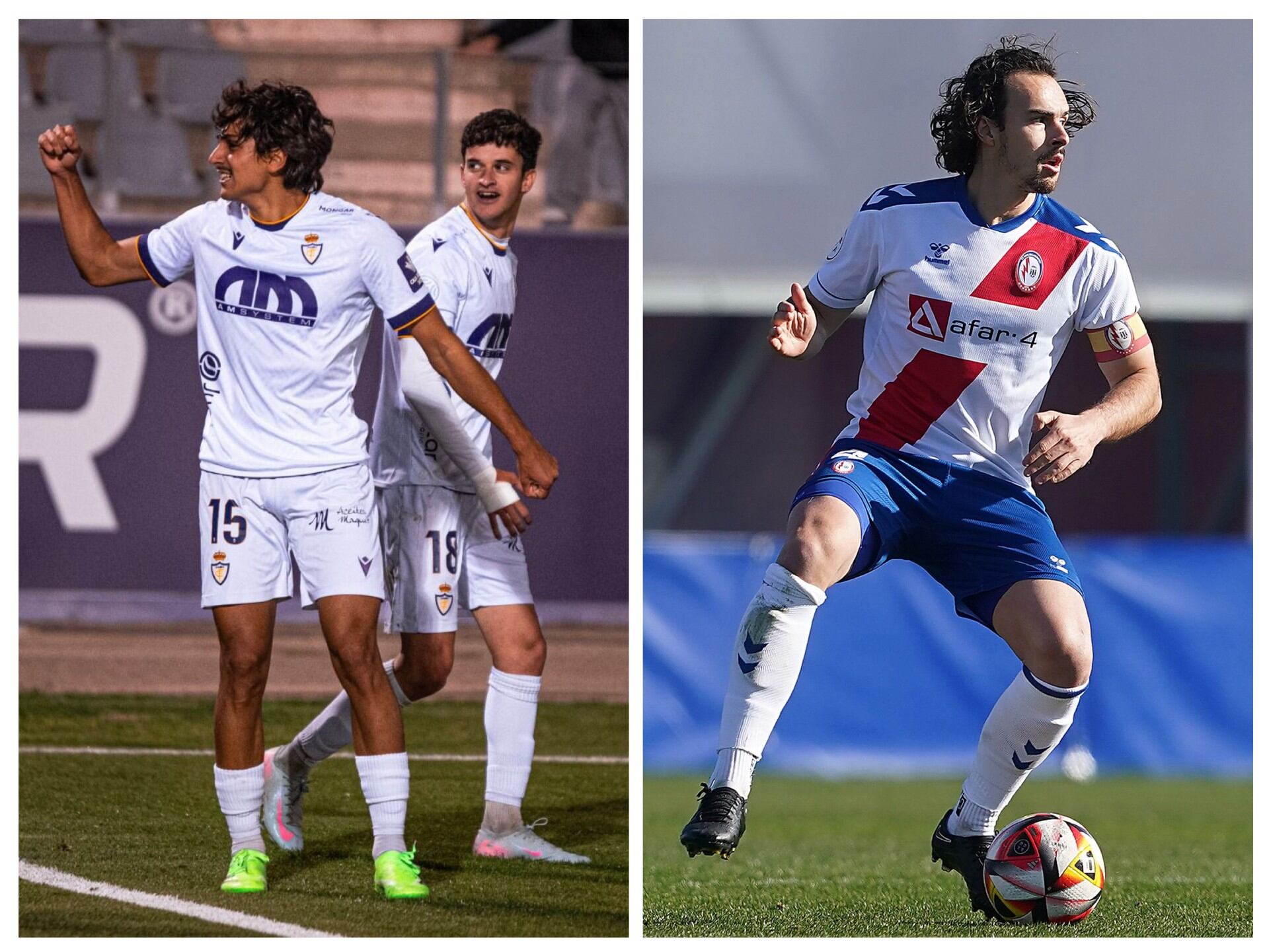 De izqda a dcha, Álex Maroto, y Pelayo Suárez, nuevo jugador del Real Jaén.