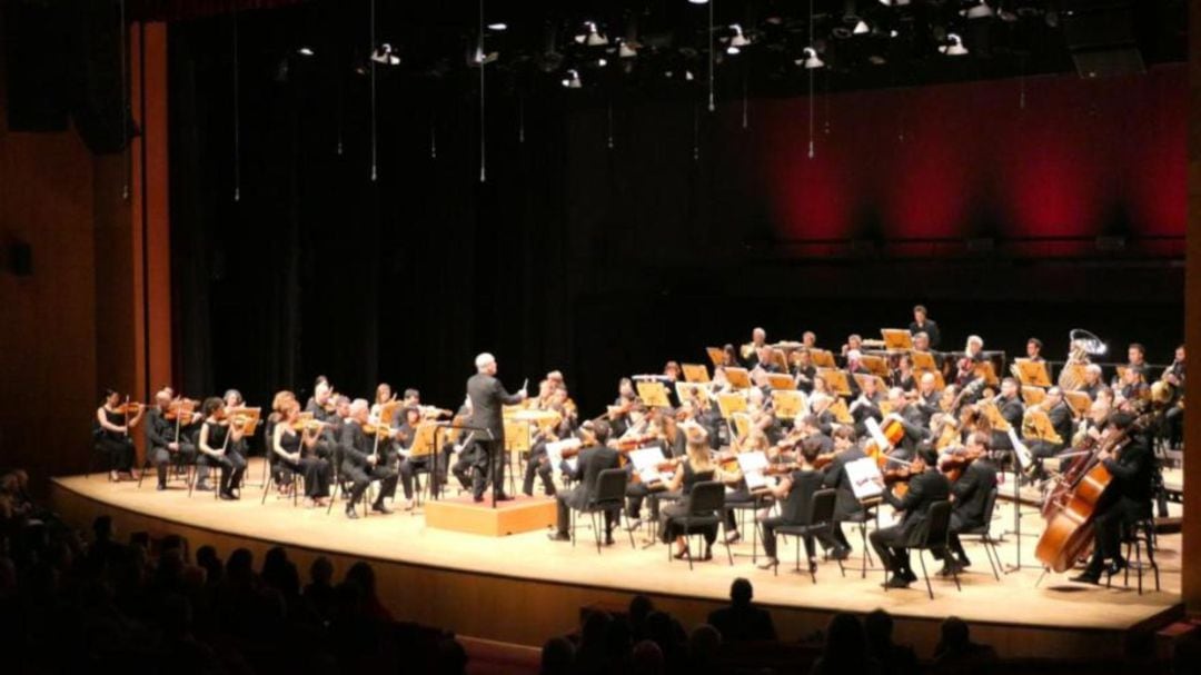 La Euskadiko Orkestra durante uno de sus conciertos.