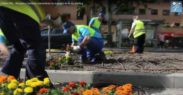 Imagen del video PRL de riesgos y medidas en trabajos en la vía pública