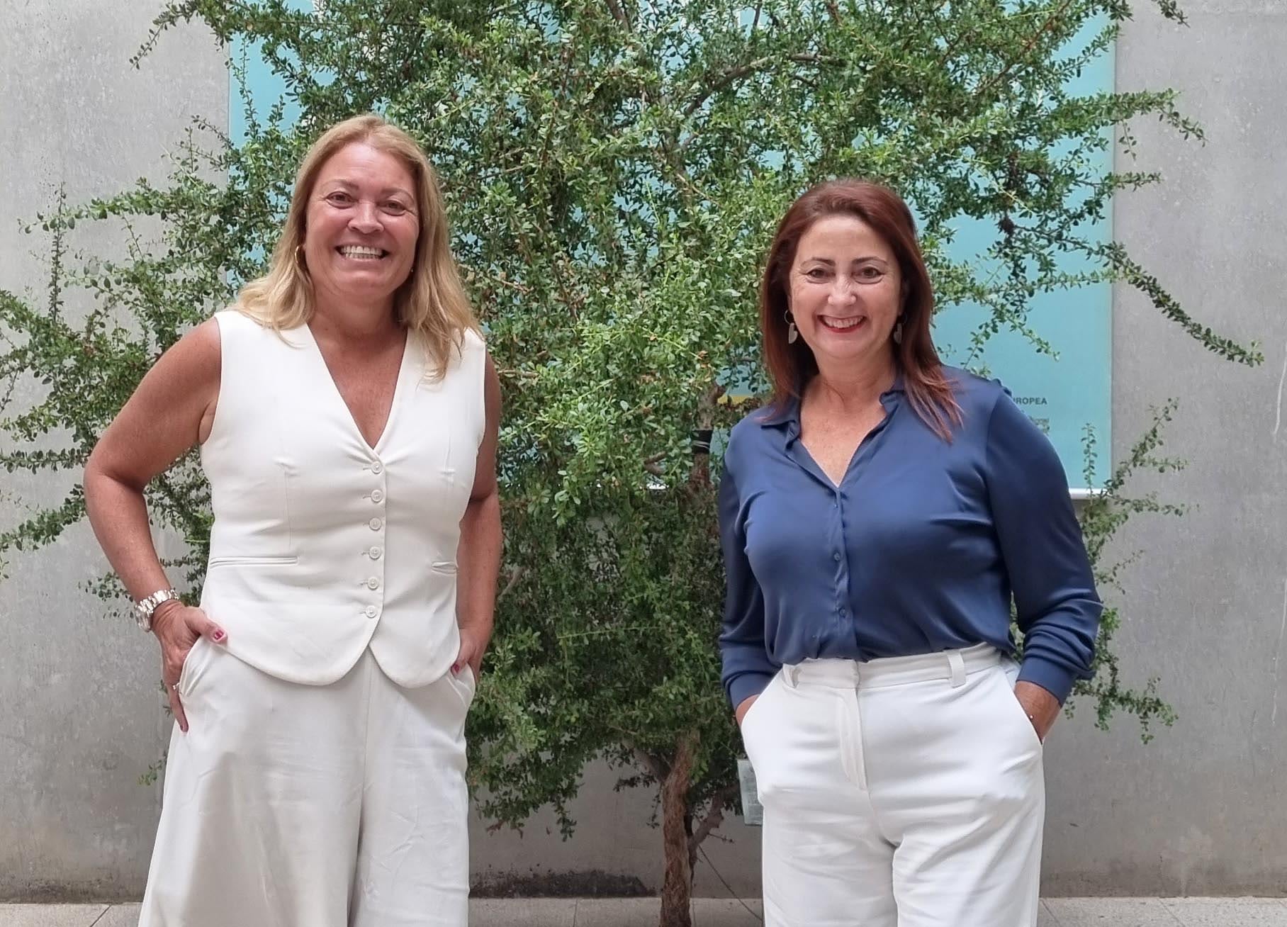 Visita de la consejera de Empleo del Cabildo de Lanzarote, Ascensión Toledo, al vivero de la Cámara de Comercio.