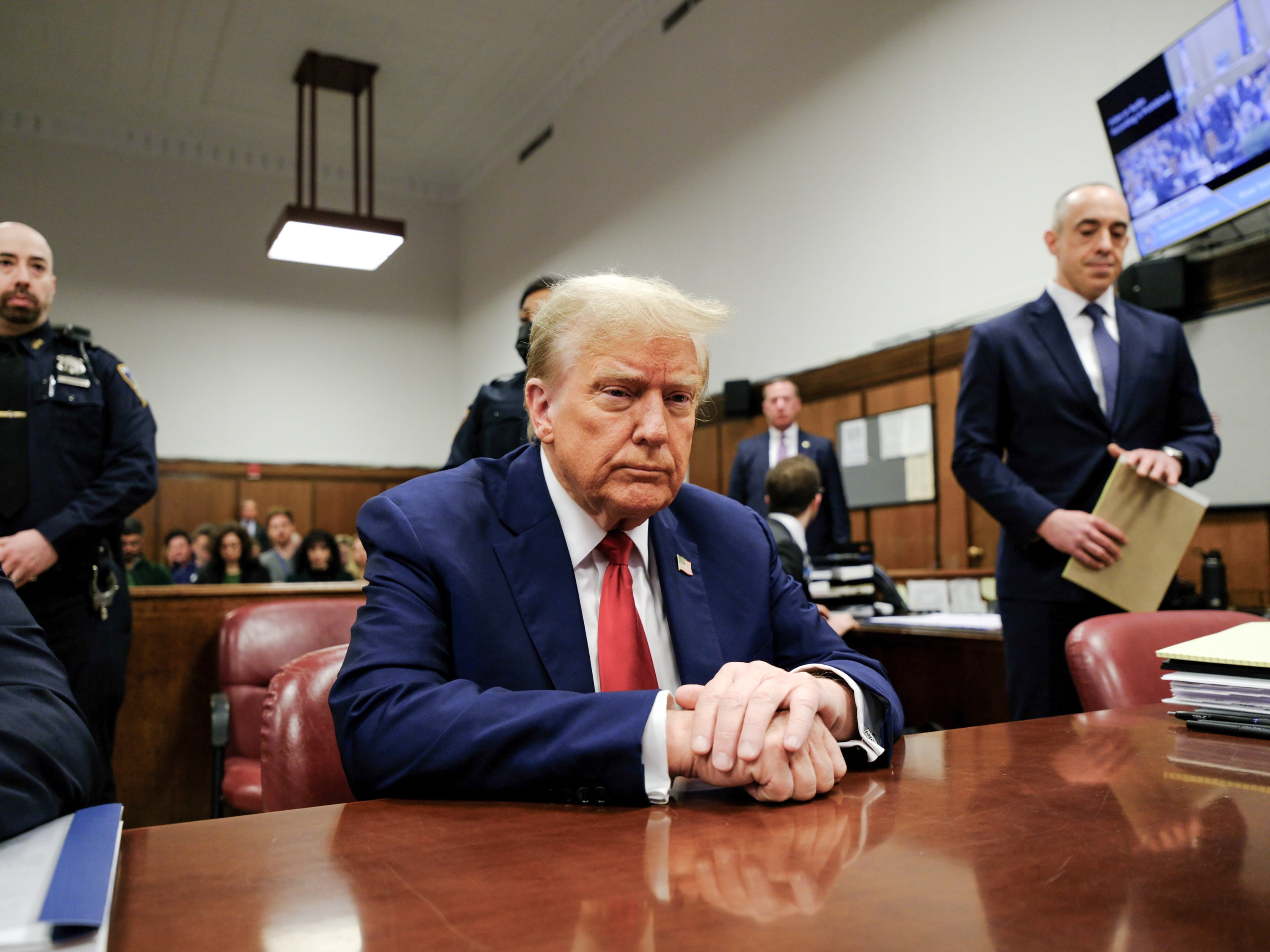 Donald Trump, en el Tribunal de Nueva York donde fue condenado por el caso &#039;Stormy Daniels&#039;.