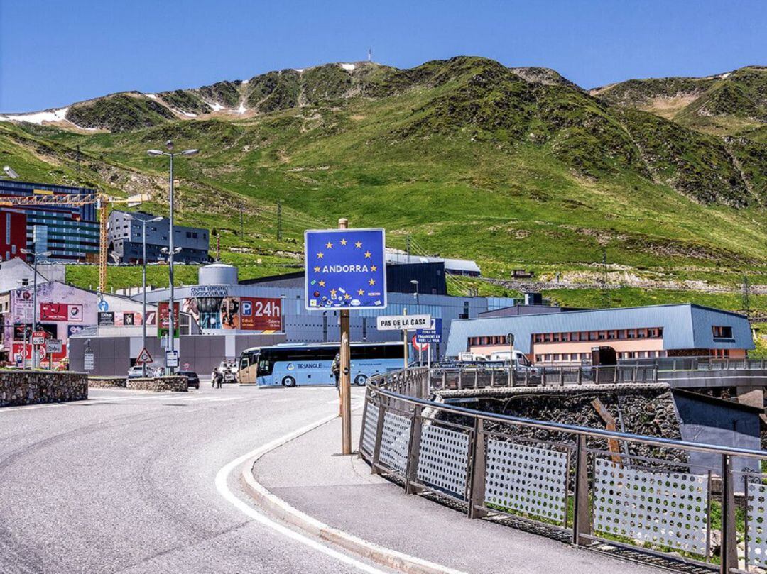 La frontera andorrana al Pas de la Casa.