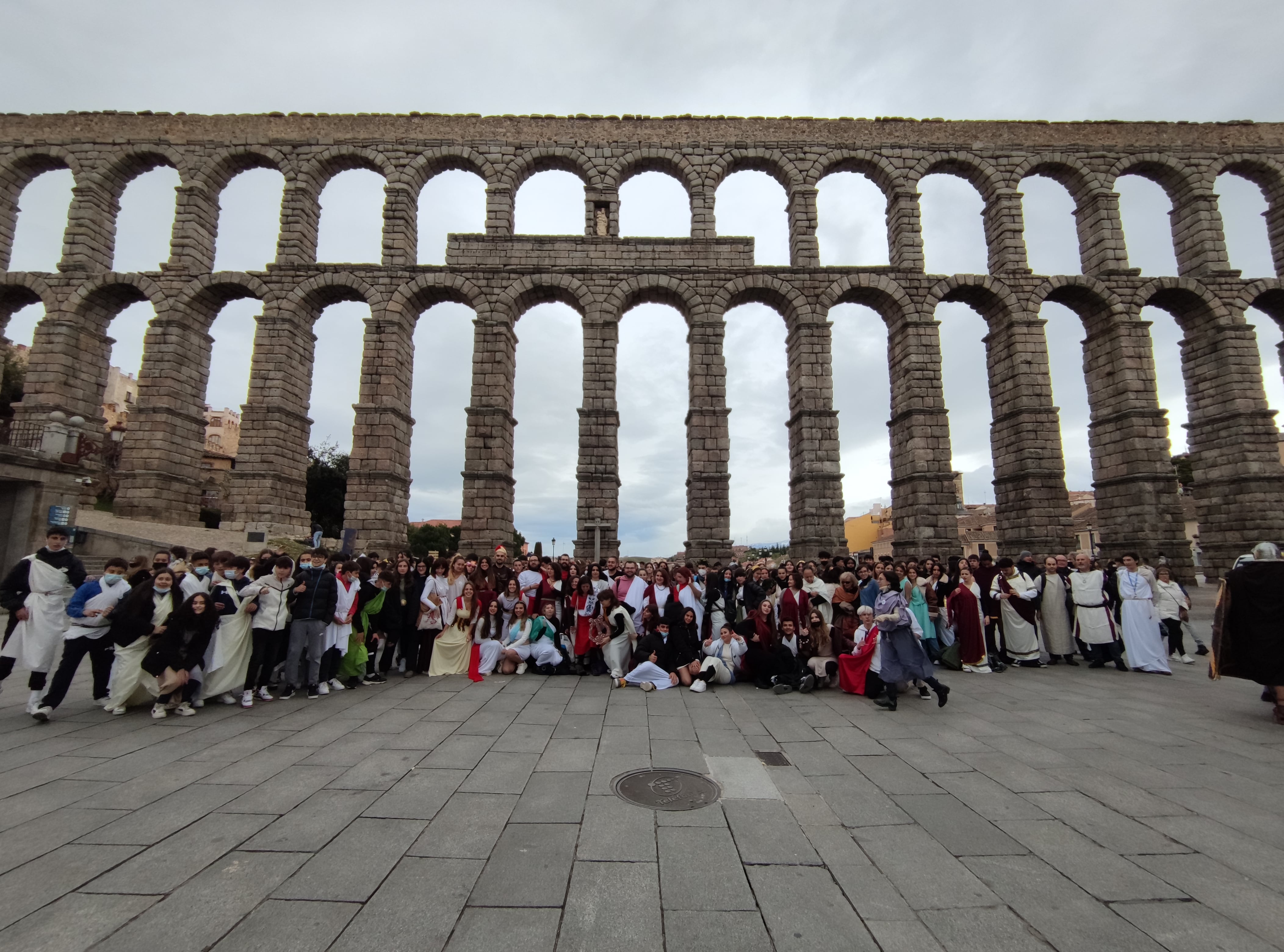 Celebración a los pies del Acueducto de Segovia del Día de la Fundación de Roma