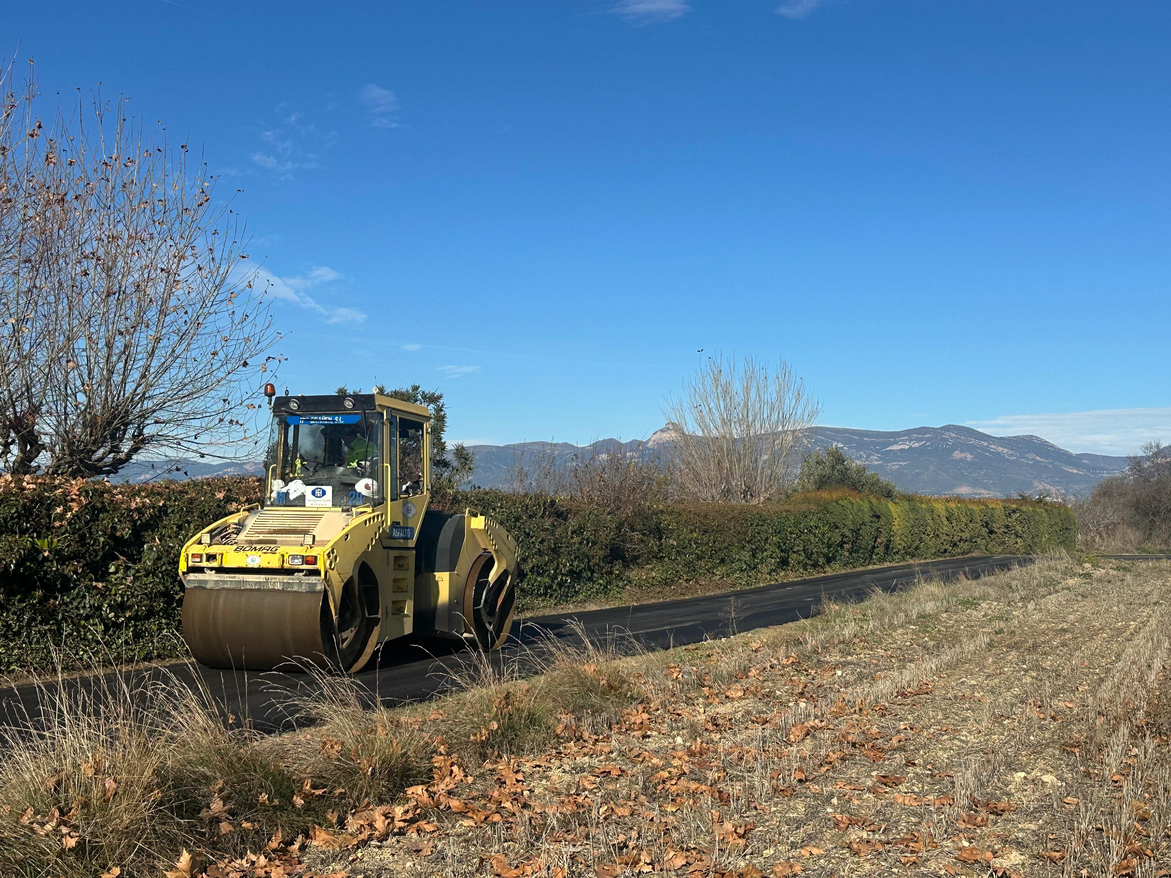 Obras en las vías ciclables
