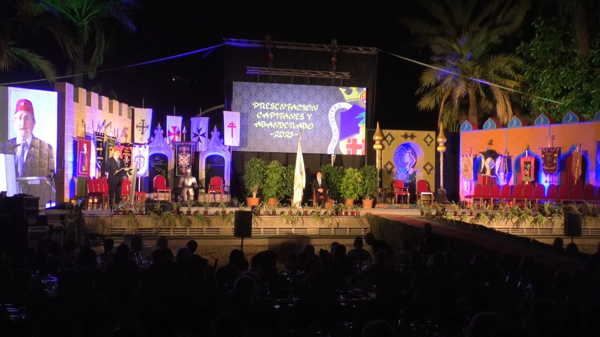 Gala de proclamación de capitanes y abanderado 2023 en la Rotonda del Parque Municipal