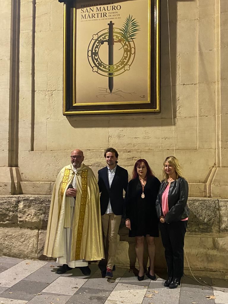El cartel de Jorge Pérez Doménech ya anuncia la festividad de San Mauro en Alcoy.