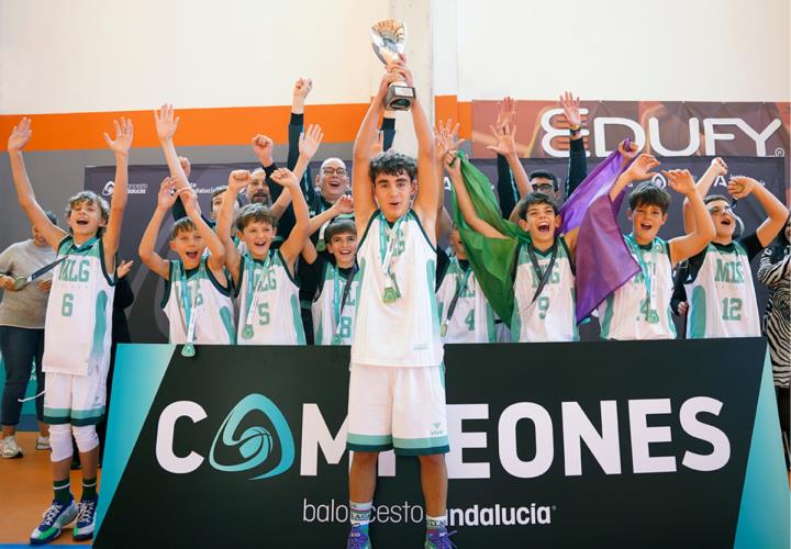 Málaga campeona de Andalucía mini de baloncesto