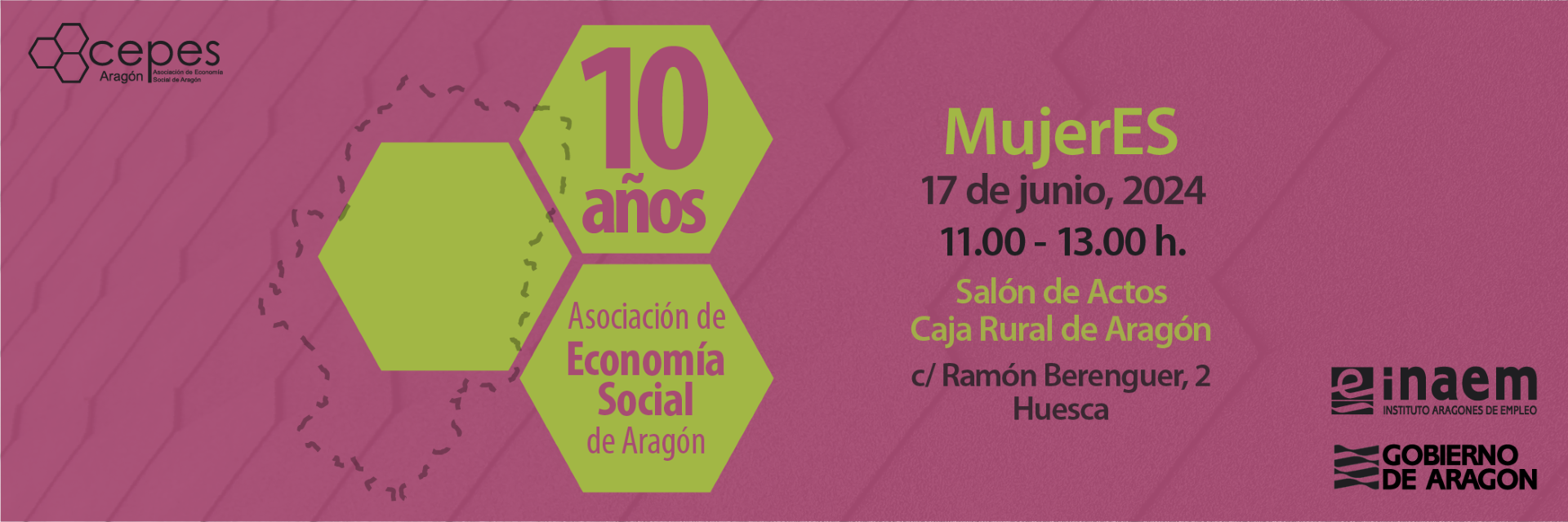 Cartel de las celebraciones deCEPES en Huesca