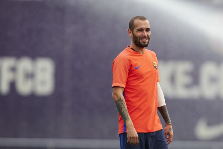 Aleix Vidal, durante un entrenamiento