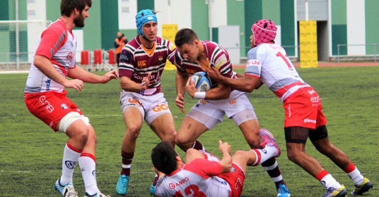 El Sanitas Alcobendas Rugby frente al AMPO Ordizia