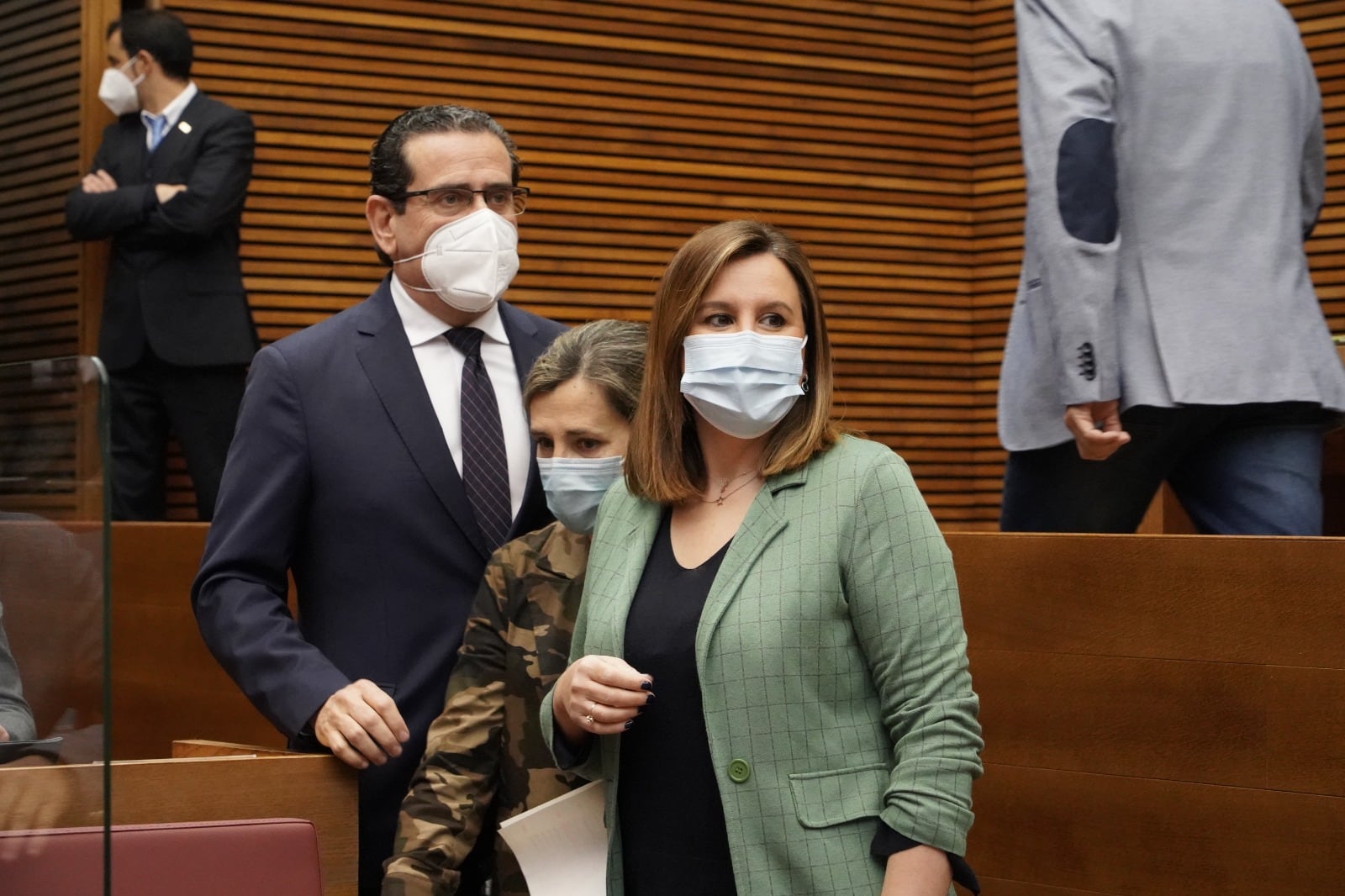 María José Catalá, portavoz del PP en Corts Valencianes, en la sesión de control al president Puig