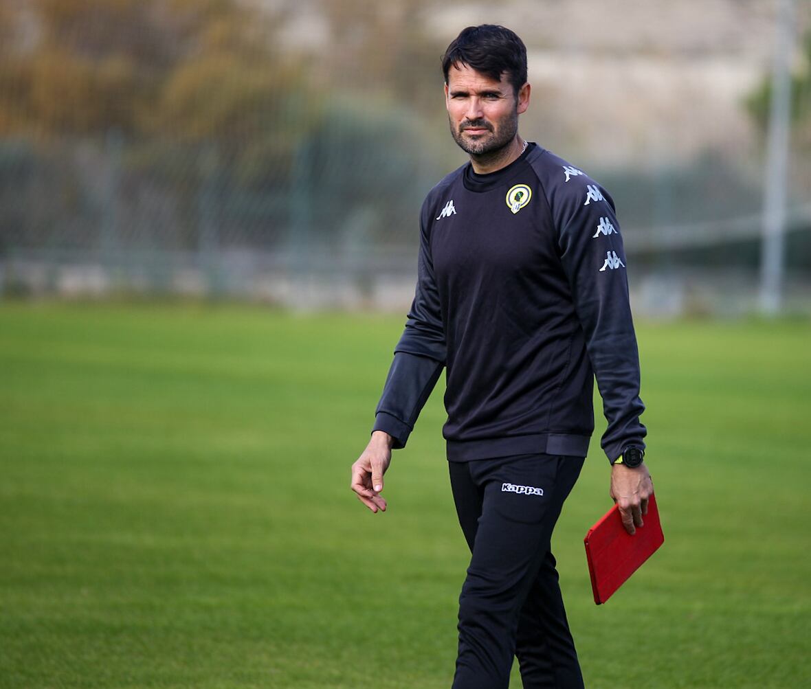 Primer entrenamiento de Lolo Escobar con el Hércules CF