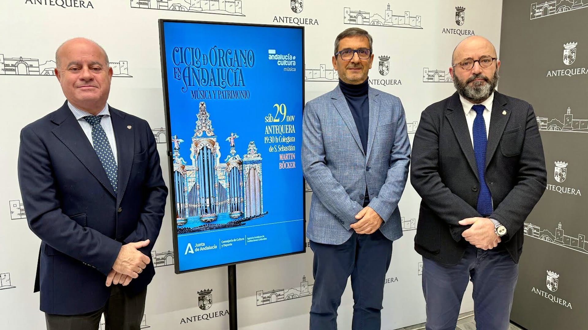 Presentación en Antequera del Ciclo de Órgano en Andalucía organizado por la Consejería de Cultura