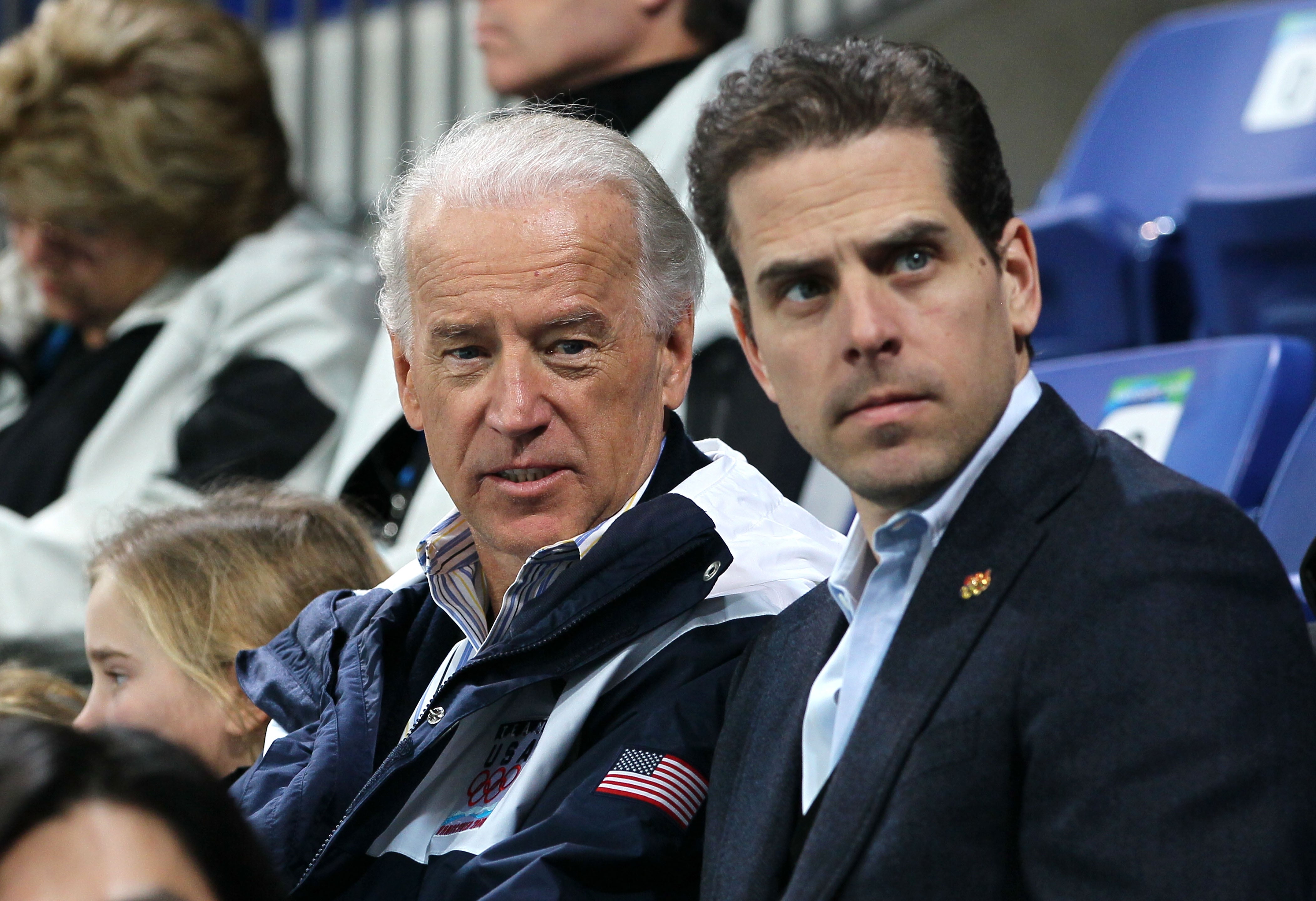 Joe Biden y su hijo Hunter Biden.