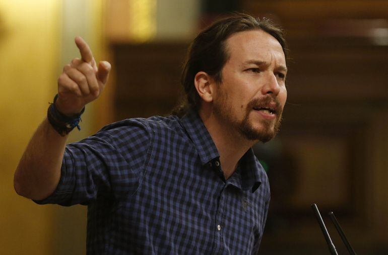 El líder de Podemos, Pablo Iglesias