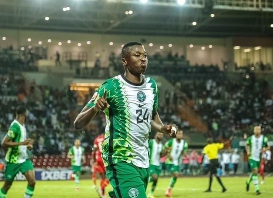 Sadiq con Nigeria en la Copa África en enero.