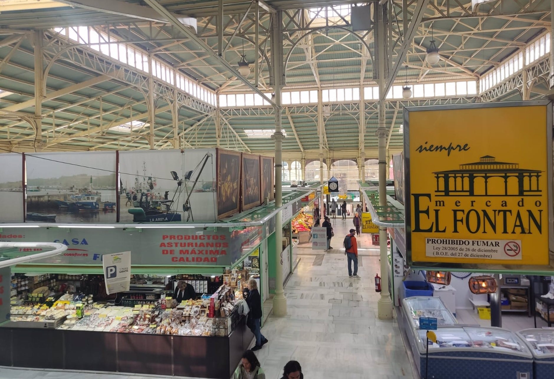 Mercado El Fontán de Oviedo.