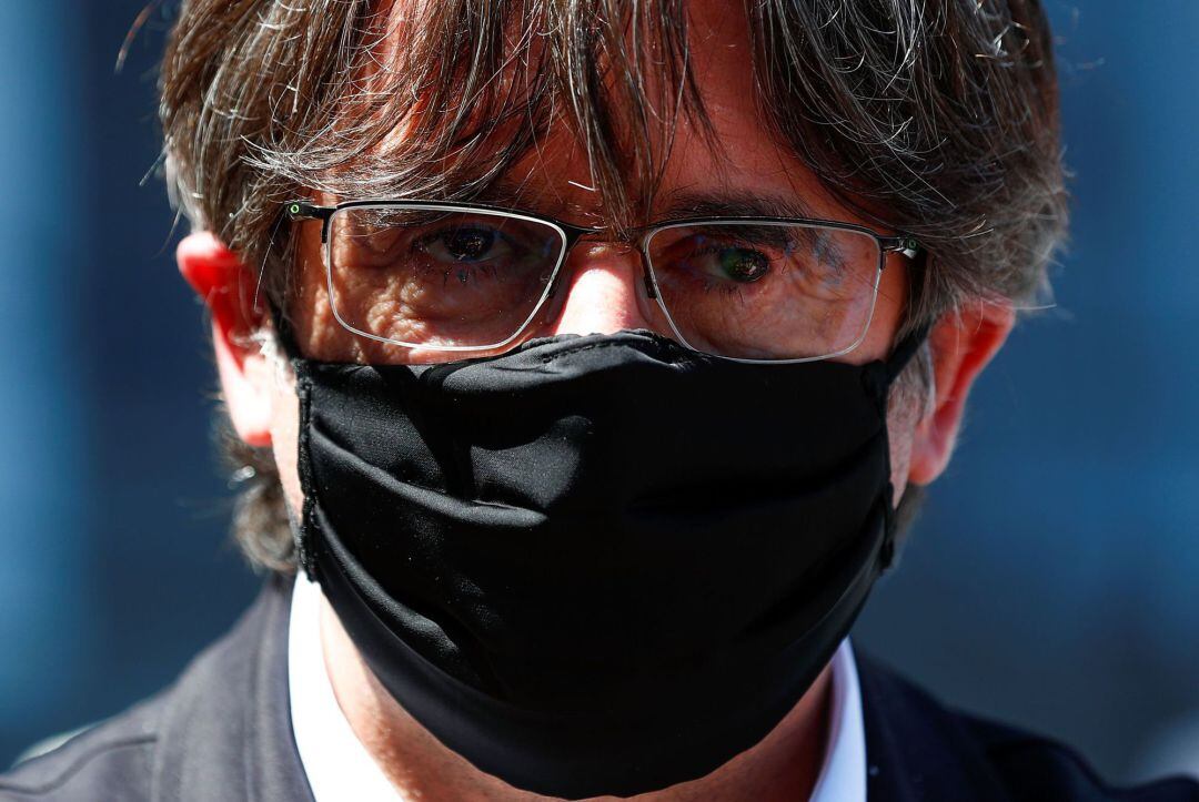 Carles Puigdemont, arriubant al Palau de Justícia de Brussel·les el passat 23 de juny