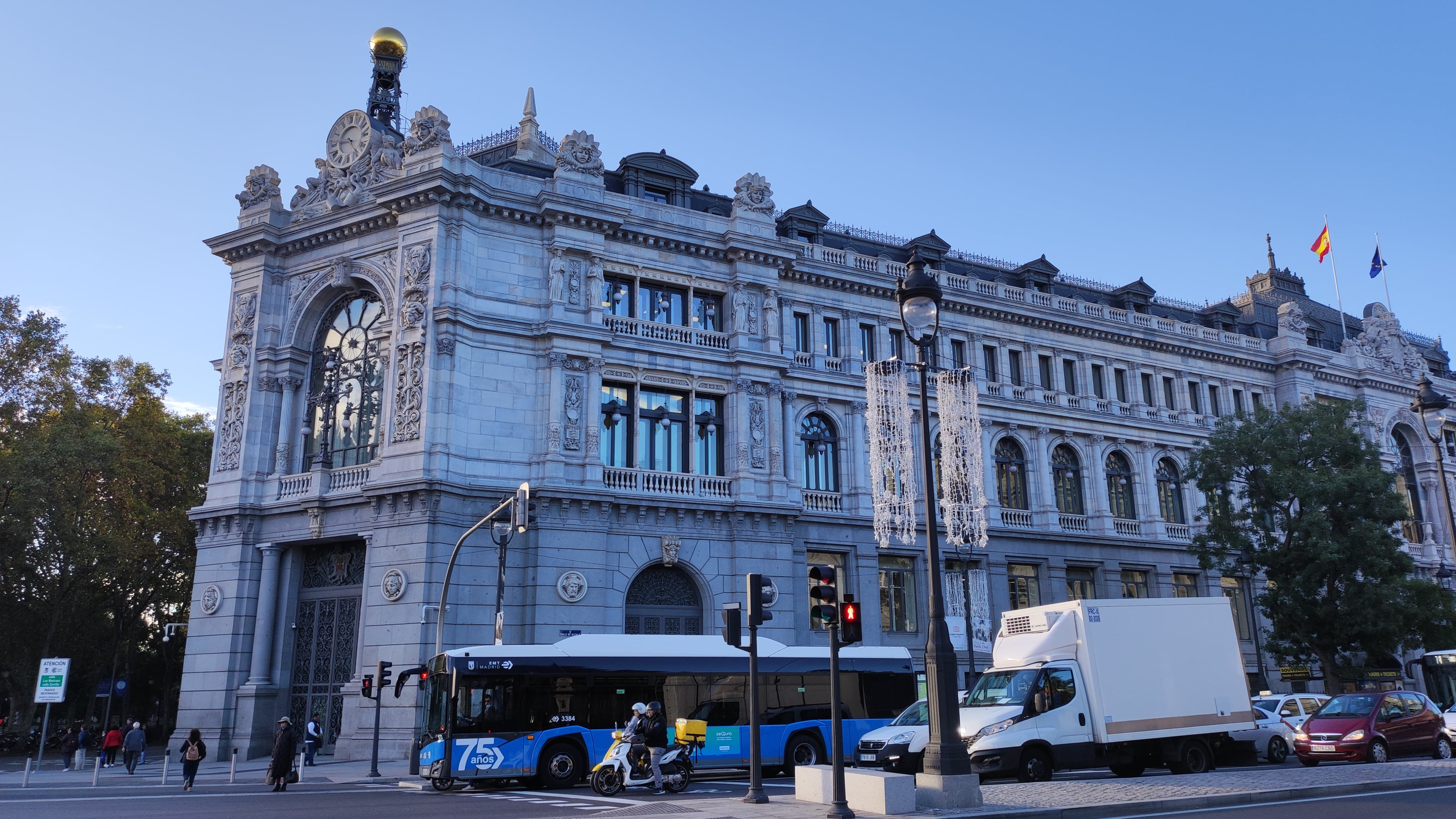 Imagen de la sede del Banco de España en la calle Alcalá de Madrid