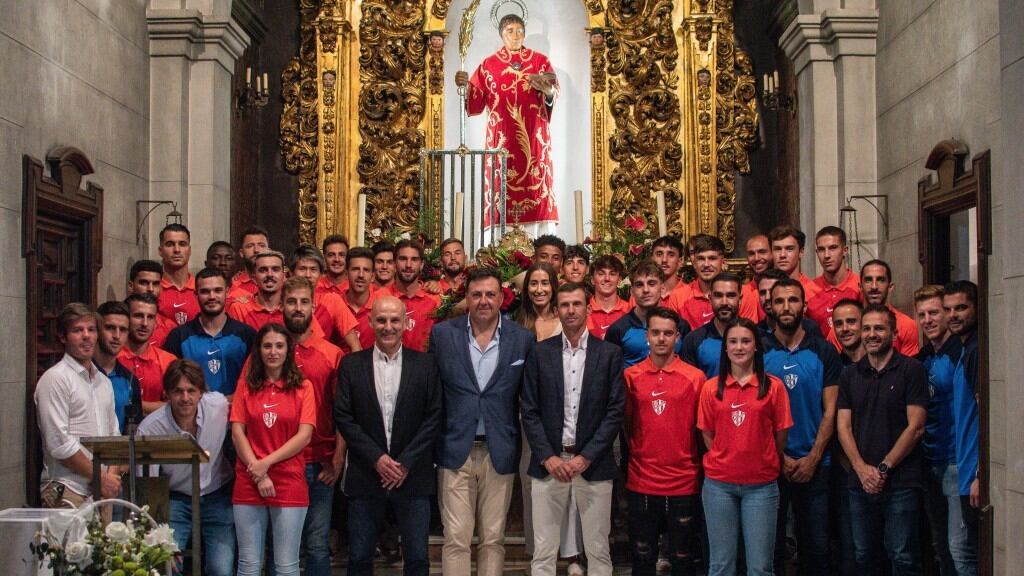 Ofrenda de la SD Huesca a San Lorenzo