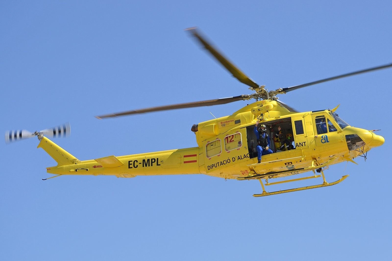 Helicóptero del Consorcio Provincial de Bomberos de Alicante (Imagen de archivo)