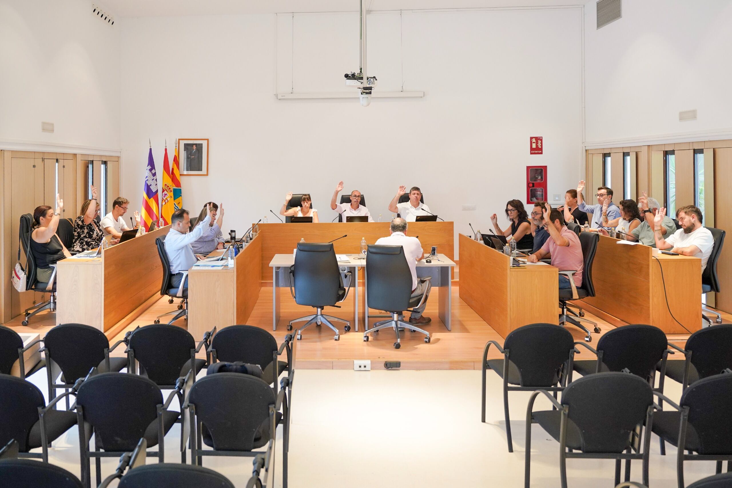 Imagen de un pleno del Consell de Formentera
