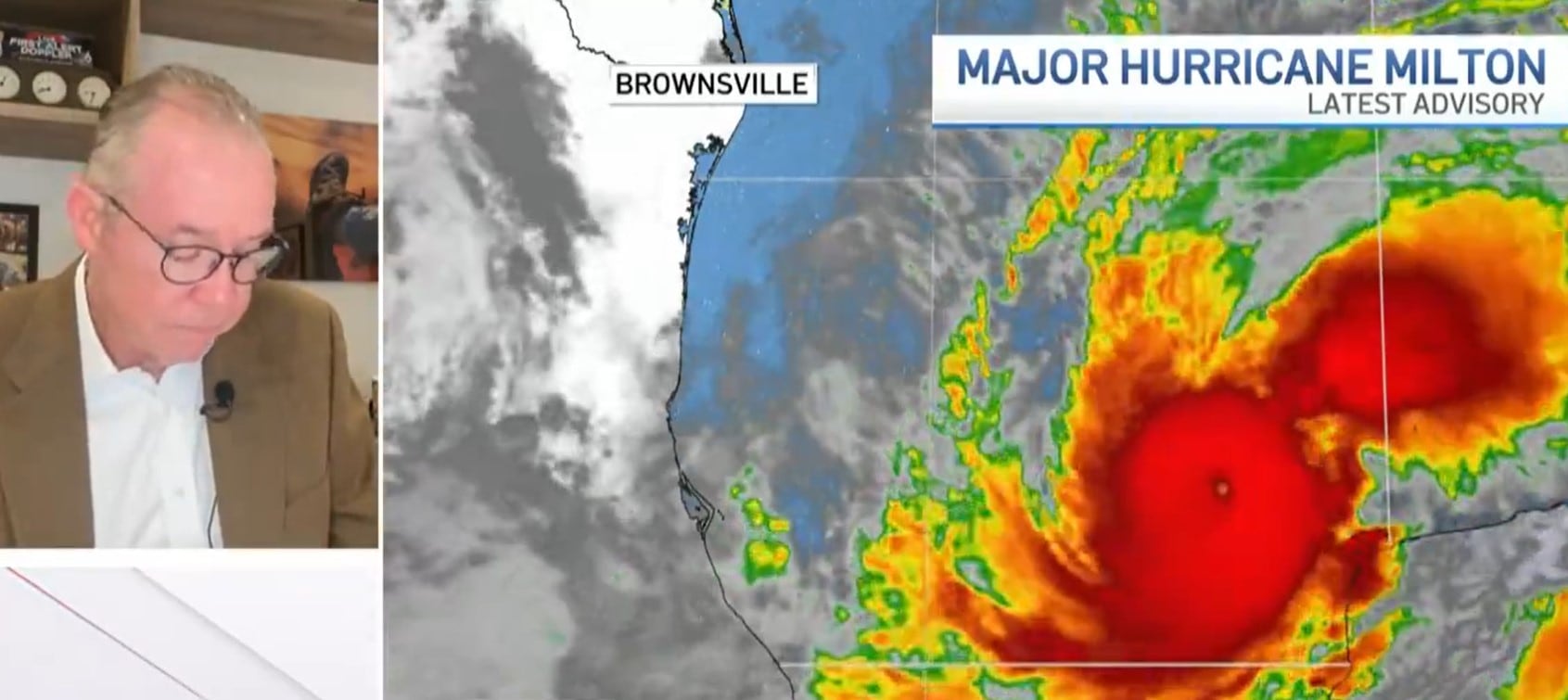 Simplemente horrible&quot;: un meteorólogo de la NBC alerta del poder destructivo del huracán Milton al borde de las lágrimas.