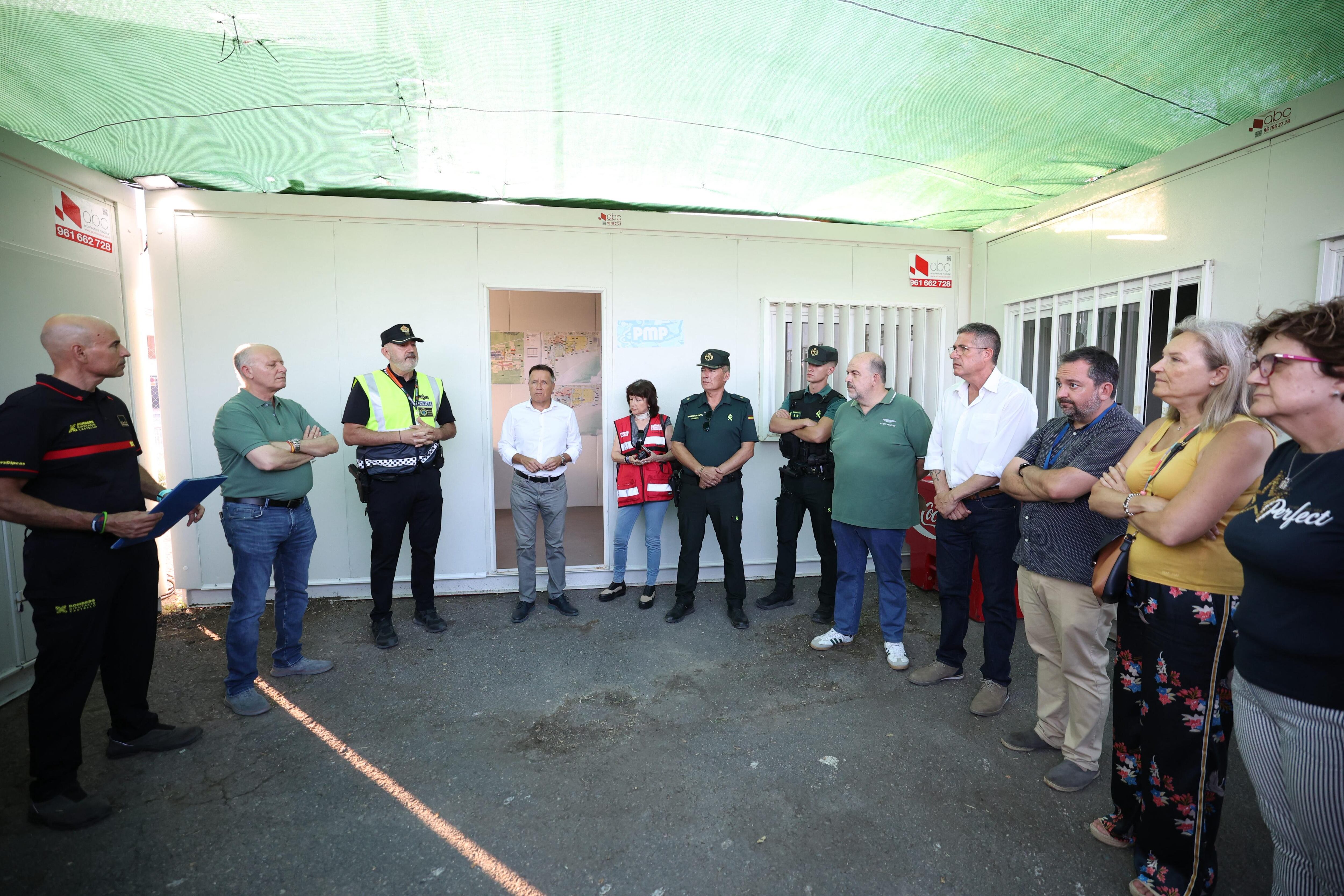 Constitución del PMP con representantes de la Generalitat, Policía Autonómica, Bomberos, Policía Nacional y responsables de la organización y del Ayuntamiento