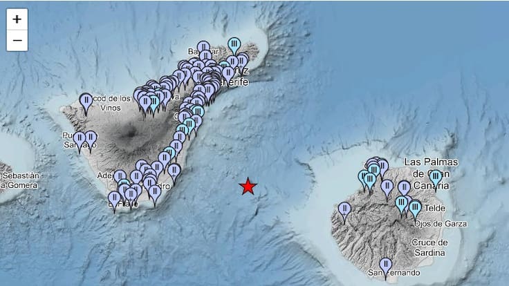 Los expertos aclaran que el terremoto de magnitud 4.3 de esta mañana no tiene relación con la actividad sísmica del Teide