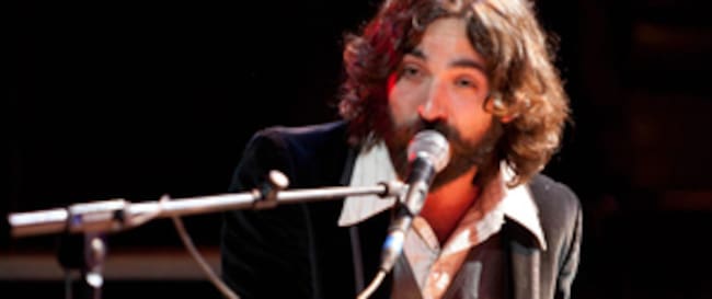 El músico Julián Maeso al Hammond durante un concierto