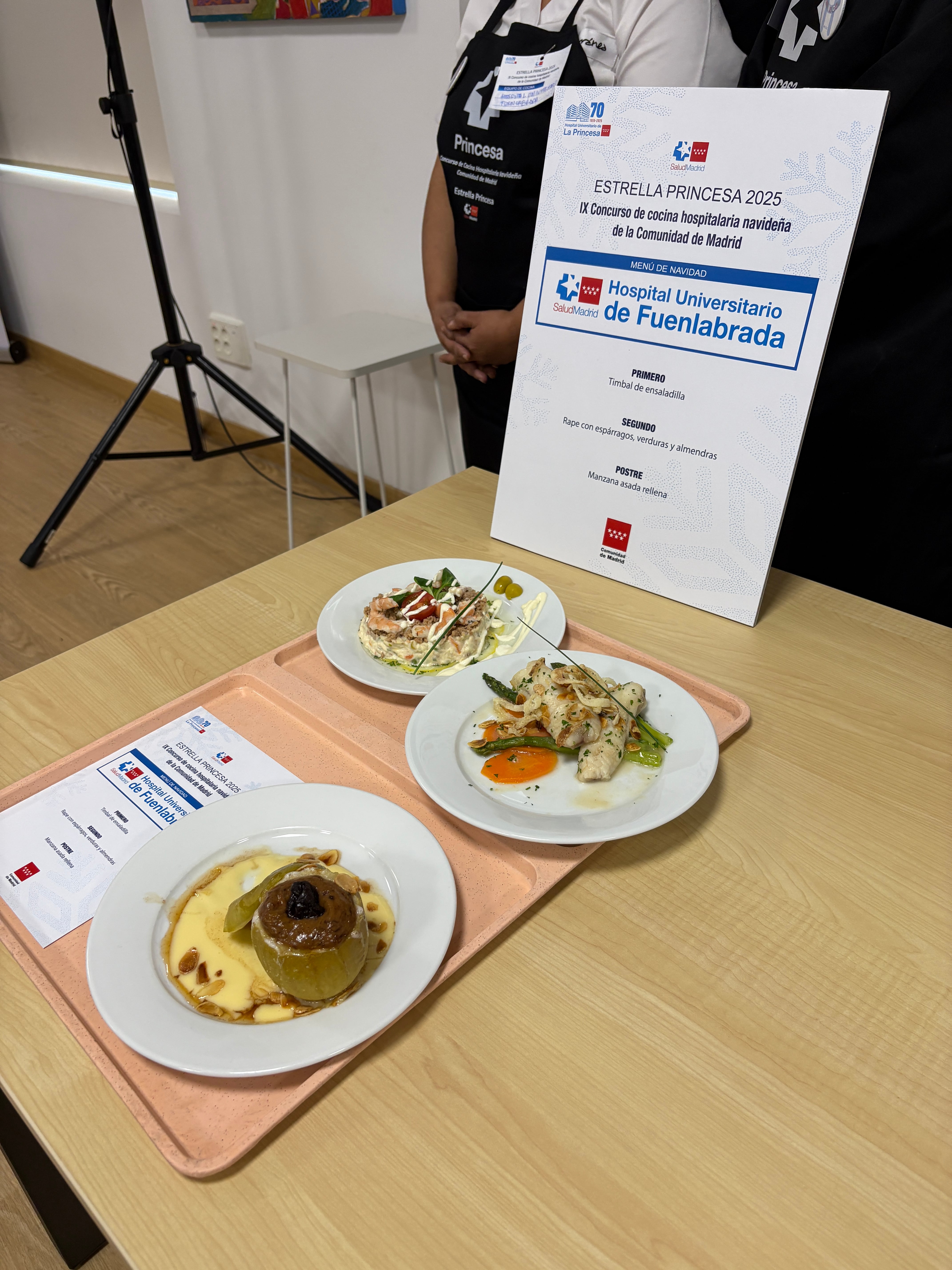 El menú navideño del Hospital de Fuenlabrada ha sido reconocido como el mejor de toda la Comunidad de Madrid