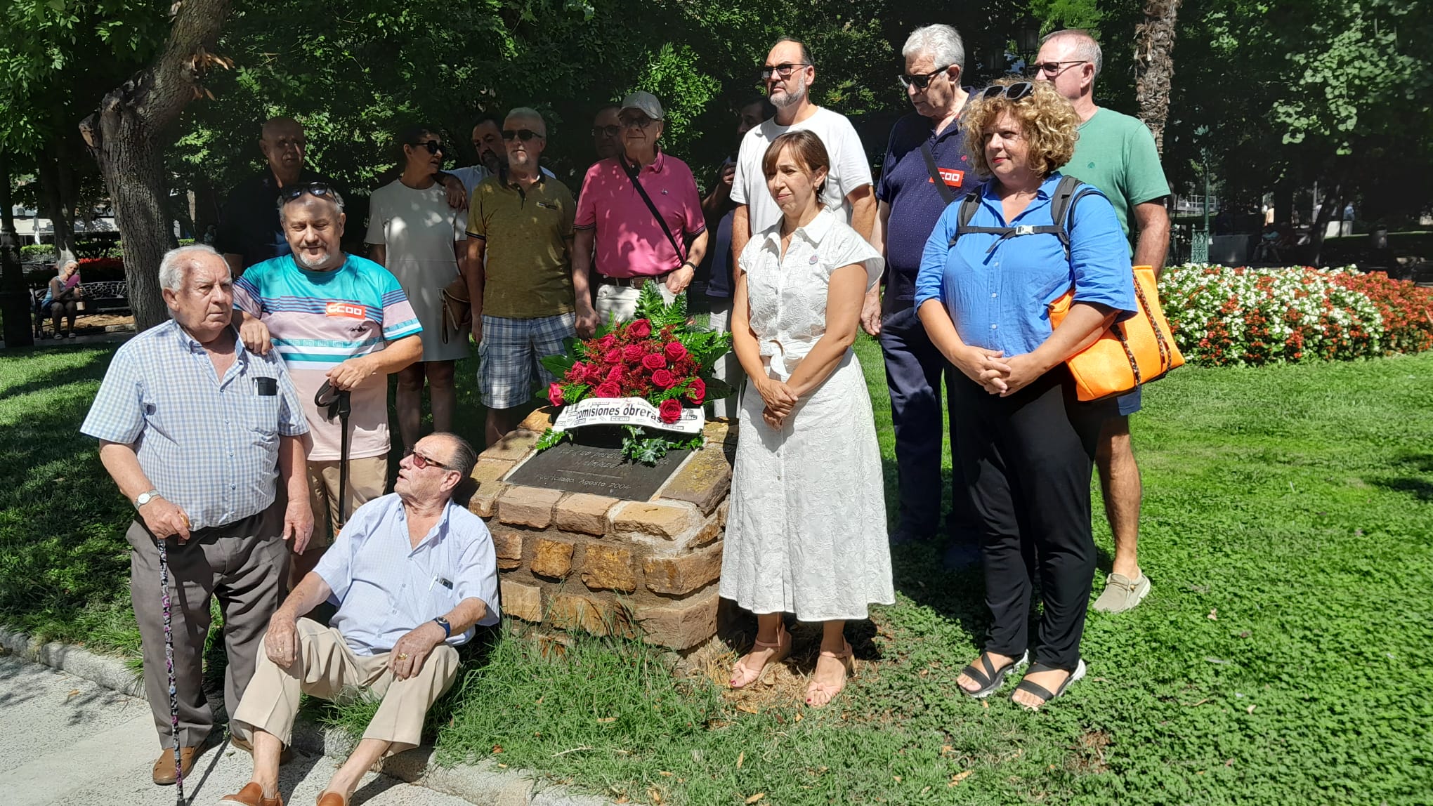 El sindicato CCOO recuerda a los fallecidos en Puertollano en el accidente de 2003