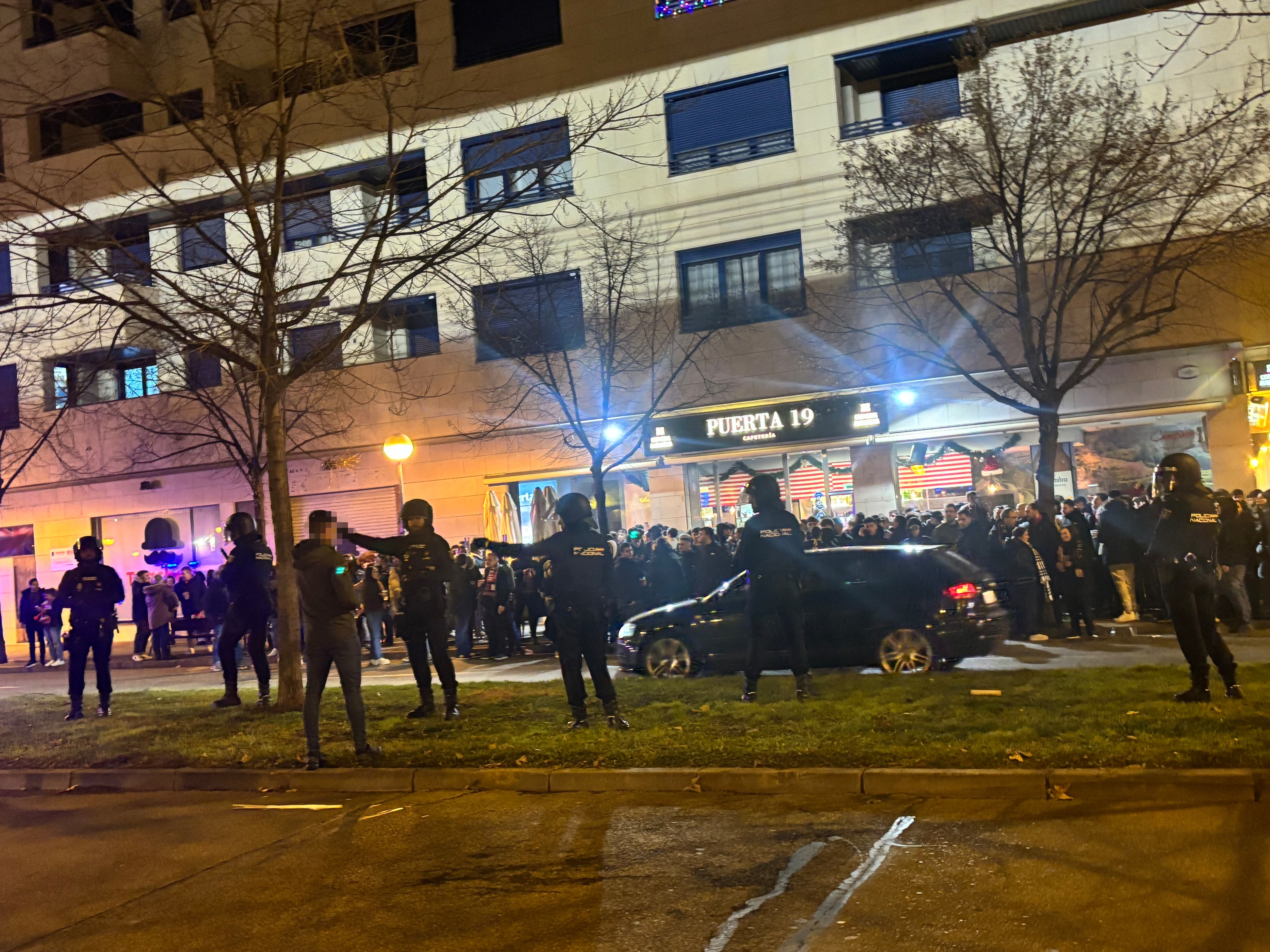 Dispositivo Policía Nacional en el partido de Copa del Rey en Las Gaunas