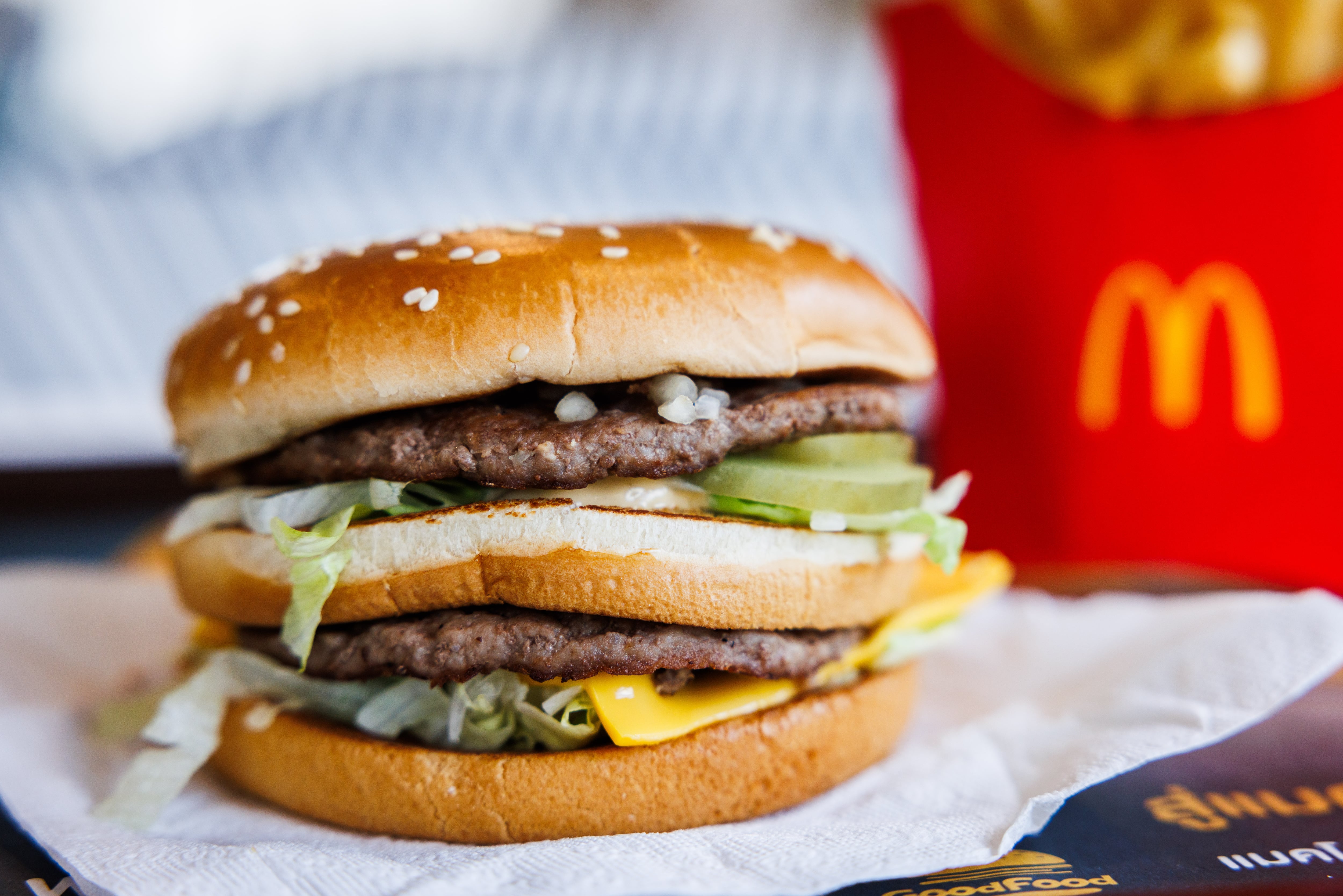 Un Big Mac de McDonald&#039;s.