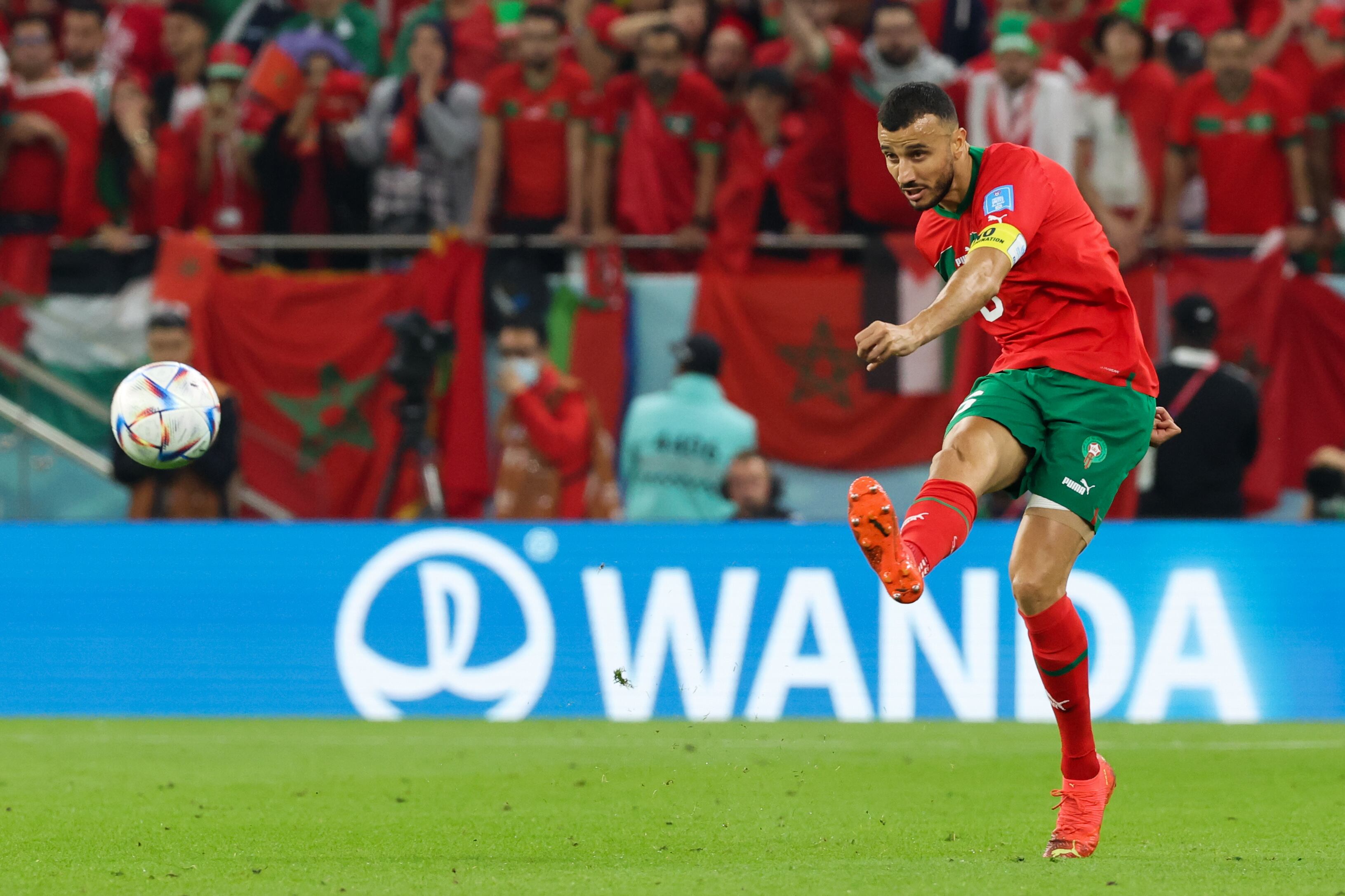 Romain Saïss jugó una hora ante Portugal.