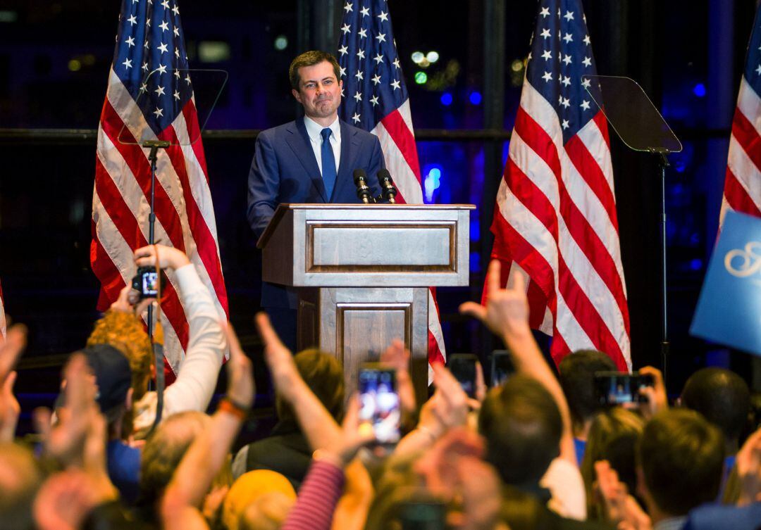 Pete Buttigieg anuncia su salida de la contienda demócrata.