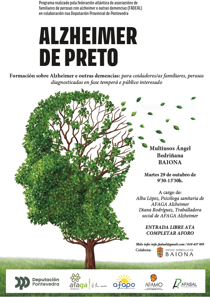 Alzheimer de preto, en Baiona