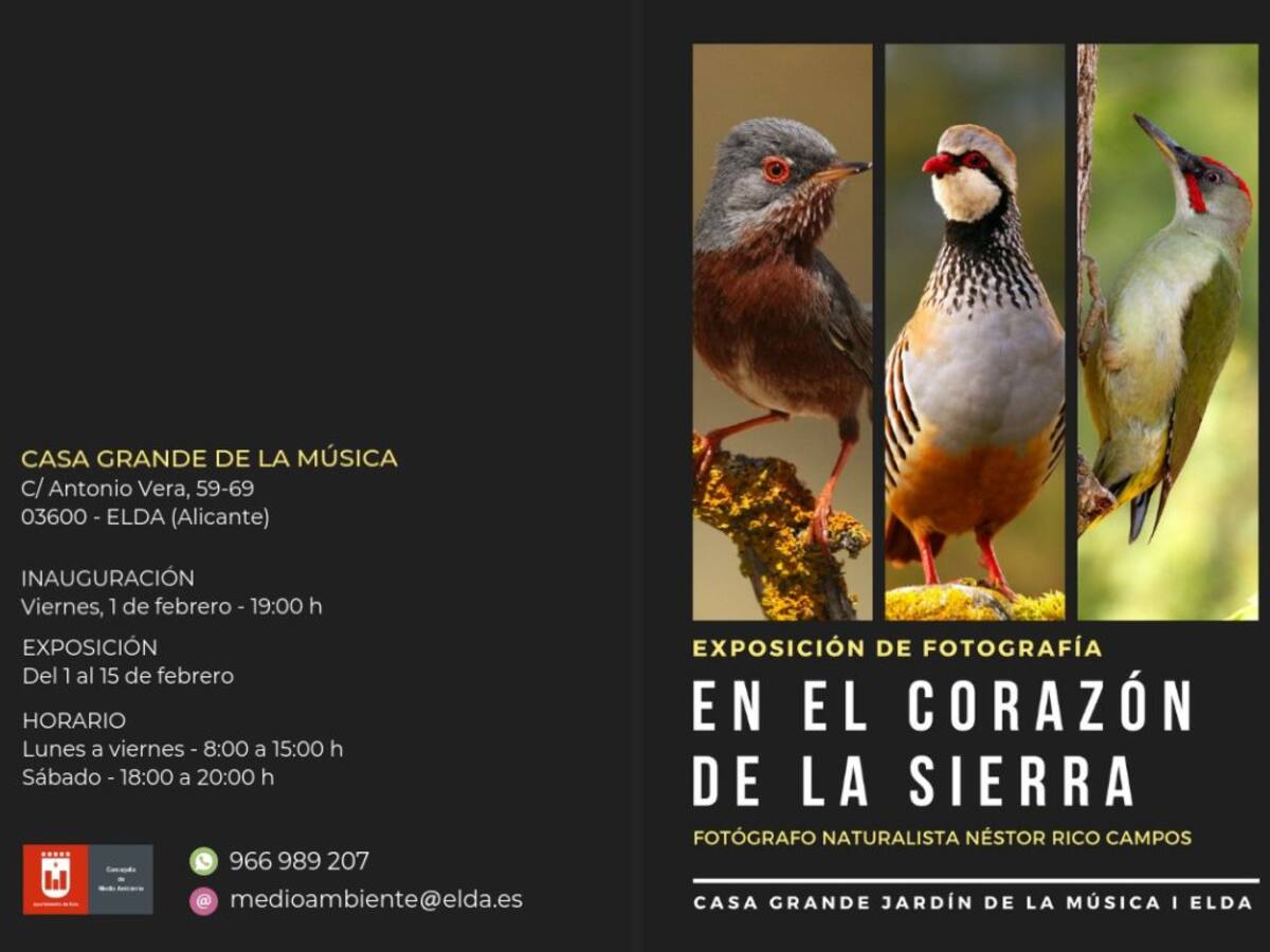 El Jardín de la Música de Elda acoge la exposición fotográfica 'En el corazón de la sierra'
