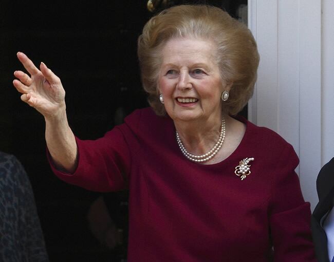 Margaret Thatcher en una imagen de archivo